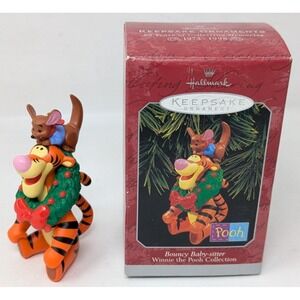 Hallmark Keepsake Ornament 1998 Winnie the Pooh Bouncy Baby Sitter Tigger W/Box